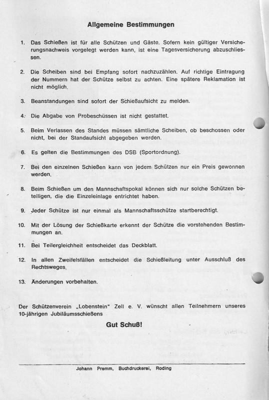 Zeitungsartikel Preisschieen 1979