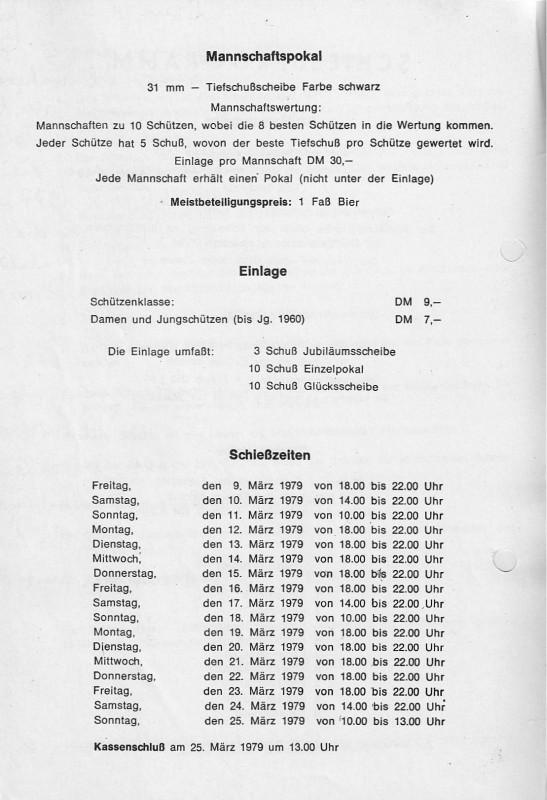 Zeitungsartikel Preisschieen 1979